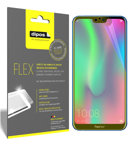Honor9N mit aufgebrachter dipos Displayschutzfolie, glasklare Darstellung ohne Einschränkungen