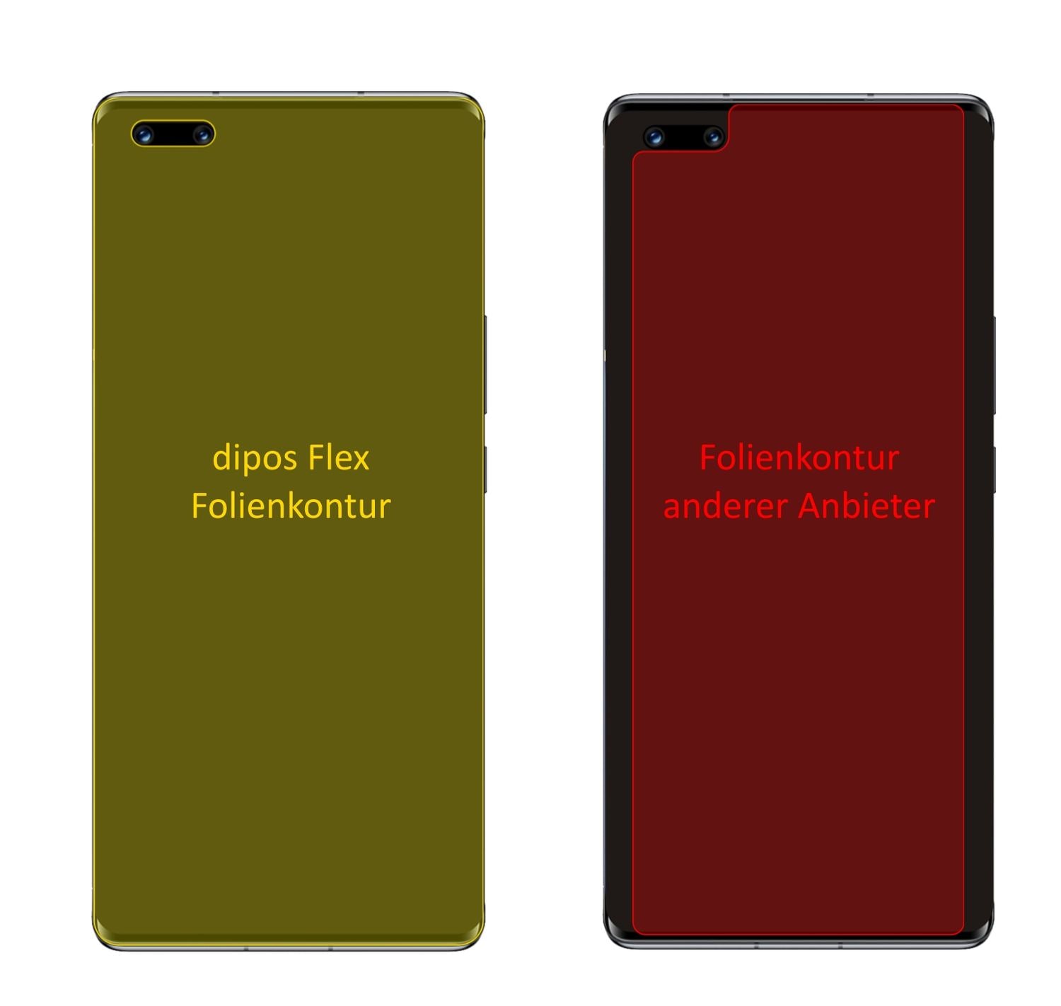 HonorMagic 3 Pro Plus mit aufgebrachter dipos Displayschutzfolie, glasklare Darstellung ohne Einschränkungen