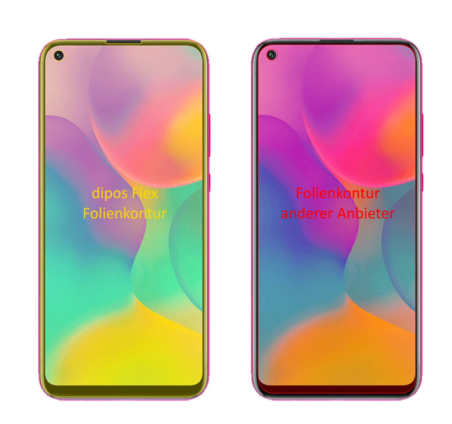 HonorPlay 3 mit aufgebrachter dipos Displayschutzfolie, glasklare Darstellung ohne Einschränkungen