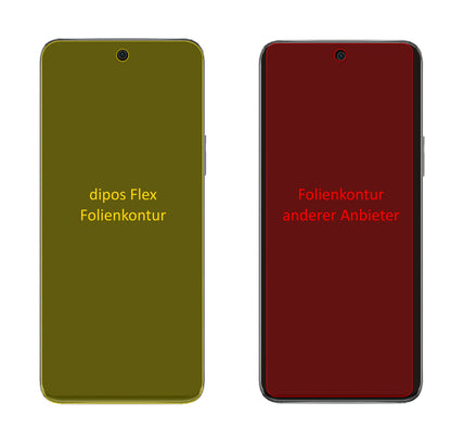 HonorX20 SE mit aufgebrachter dipos Displayschutzfolie, glasklare Darstellung ohne Einschränkungen