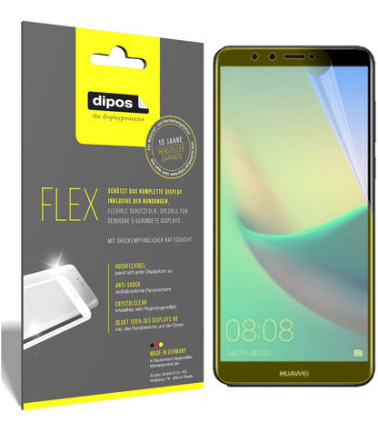 HuaweiEnjoy 8 Plus mit aufgebrachter dipos Displayschutzfolie, glasklare Darstellung ohne Einschränkungen