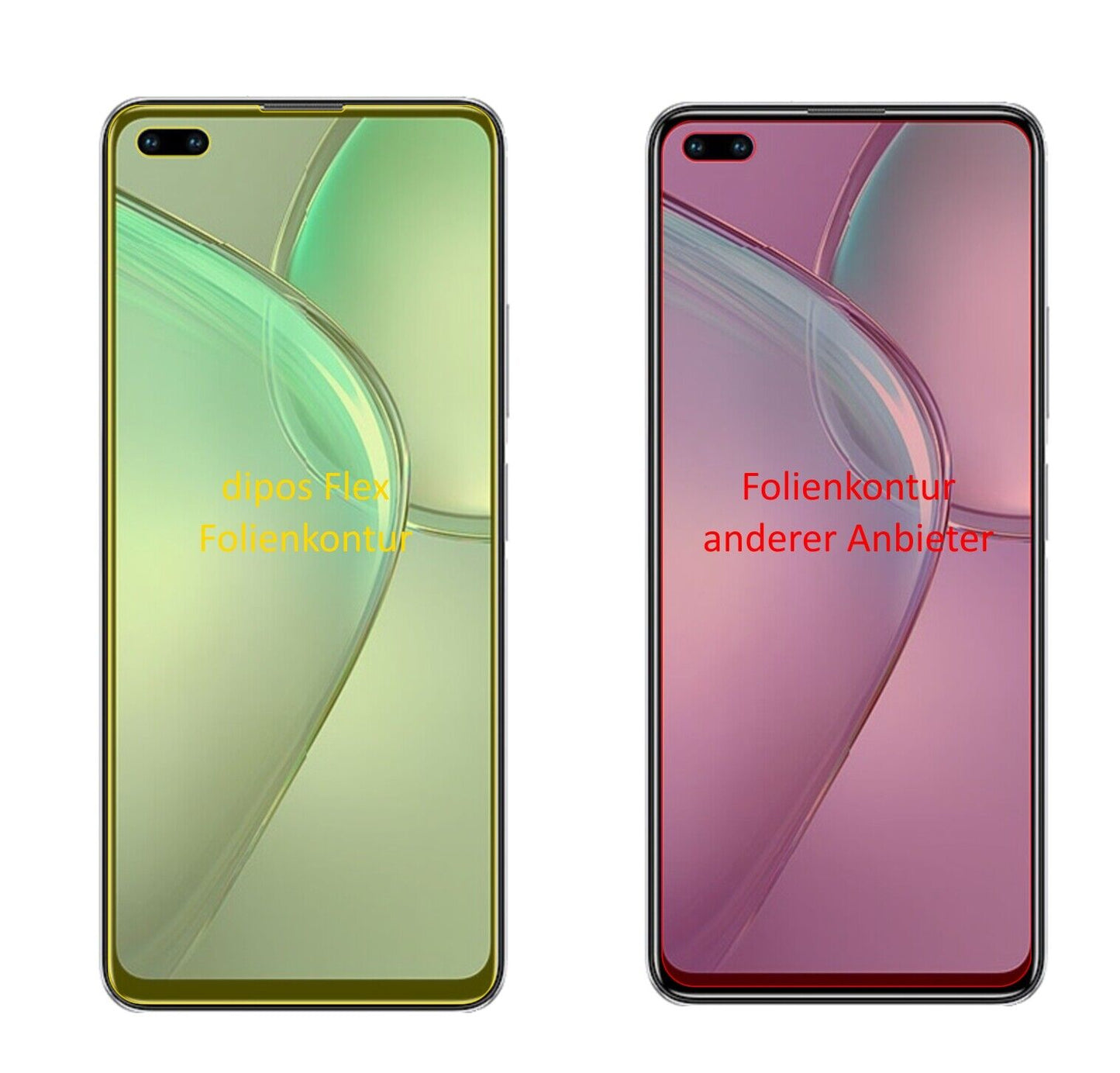 InfinixZero 8 mit aufgebrachter dipos Displayschutzfolie, glasklare Darstellung ohne Einschränkungen