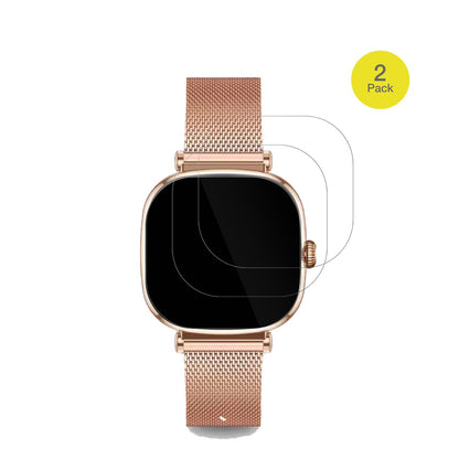 KSIXIria Smartwatch 1.7 Zoll mit aufgebrachter dipos Displayschutzfolie, glasklare Darstellung ohne Einschränkungen