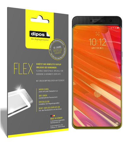 LenovoZ5 Pro mit aufgebrachter dipos Displayschutzfolie, glasklare Darstellung ohne Einschränkungen