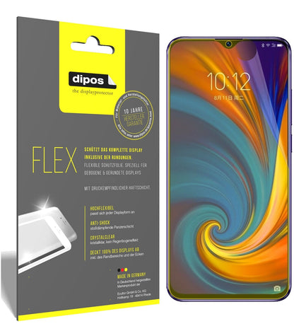 LenovoZ5s mit aufgebrachter dipos Displayschutzfolie, glasklare Darstellung ohne Einschränkungen