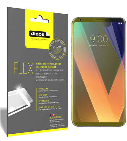 LGV30 Plus mit aufgebrachter dipos Displayschutzfolie, glasklare Darstellung ohne Einschränkungen