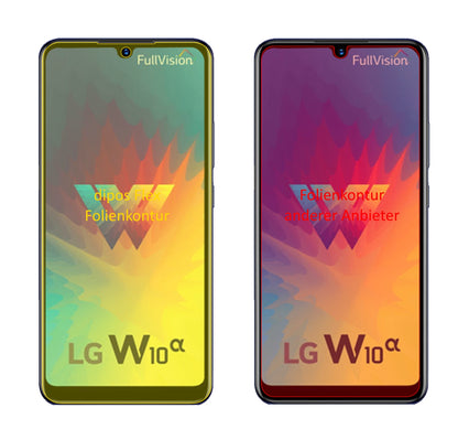 LGW10 Alpha mit aufgebrachter dipos Displayschutzfolie, glasklare Darstellung ohne Einschränkungen
