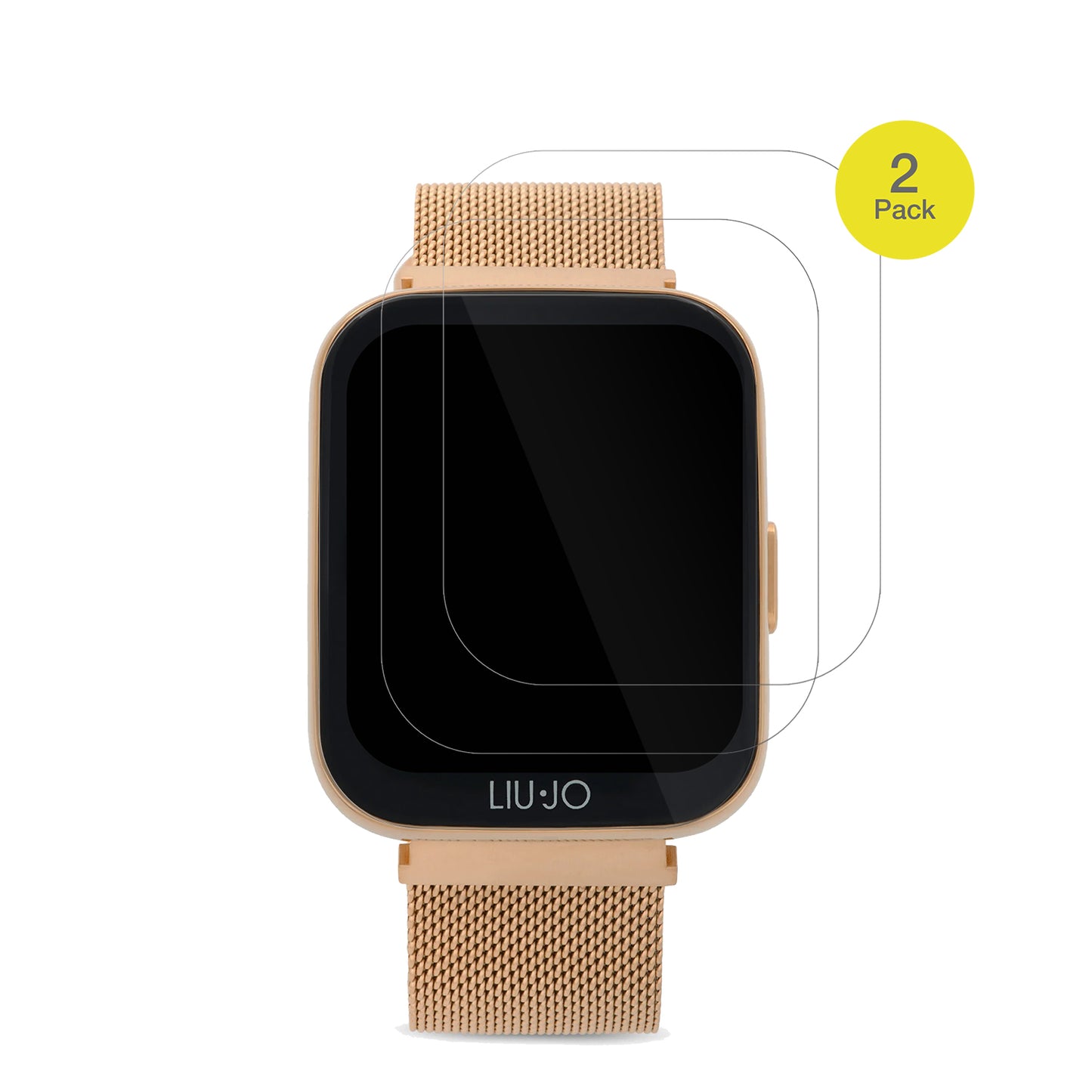 Liu JoSmartwatch Voice Mini mit aufgebrachter dipos Displayschutzfolie, glasklare Darstellung ohne Einschränkungen