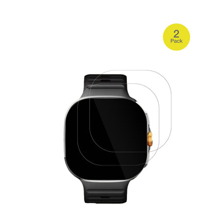 M992.4 Zoll Smartwatch mit aufgebrachter dipos Displayschutzfolie, glasklare Darstellung ohne Einschränkungen