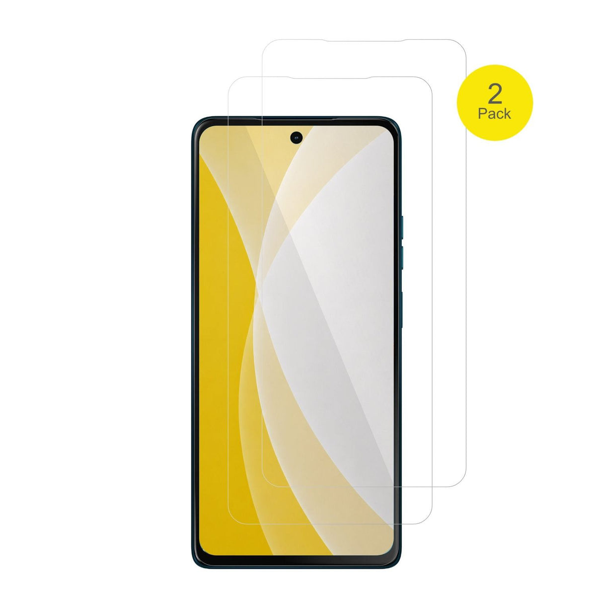 MotorolaMoto G75 5G mit aufgebrachter dipos Displayschutzfolie, glasklare Darstellung ohne Einschränkungen
