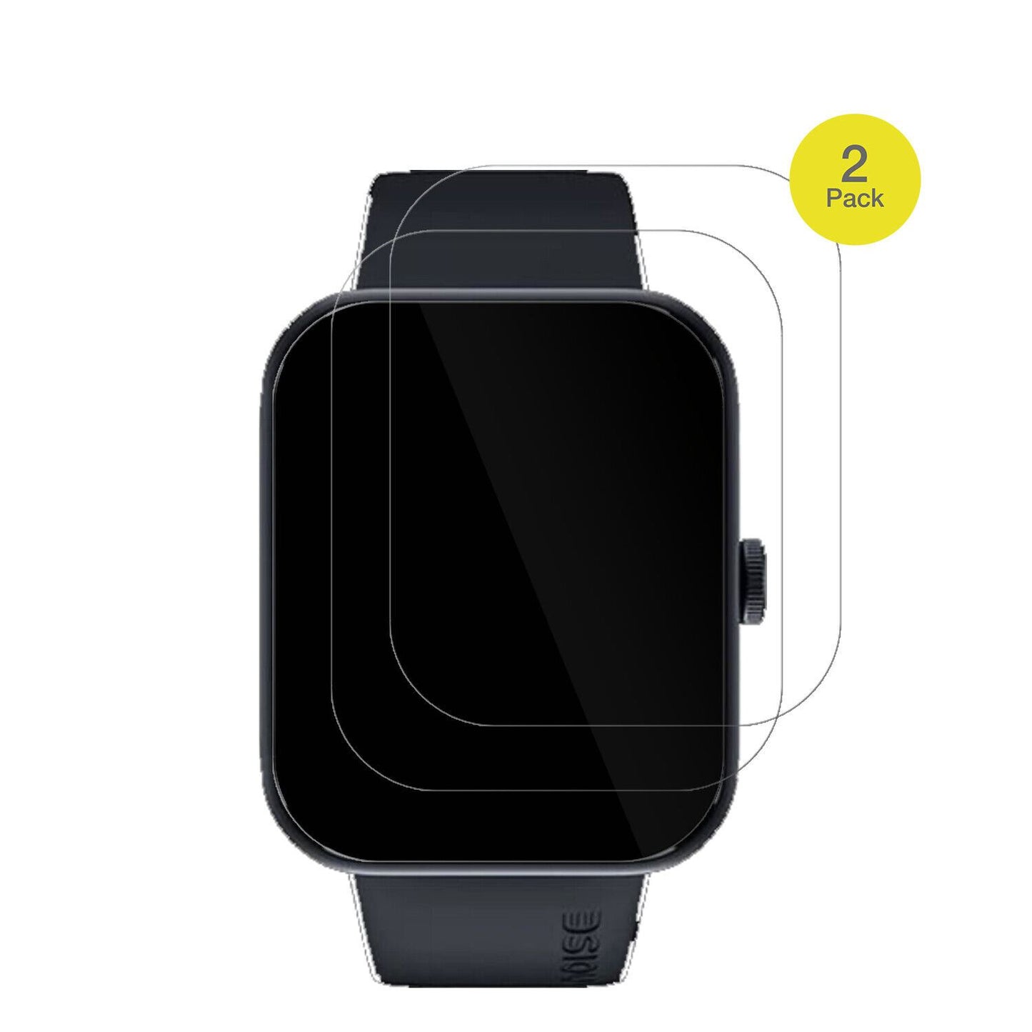 NoiseColorFit Pulse Go Buzz mit aufgebrachter dipos Displayschutzfolie, glasklare Darstellung ohne Einschränkungen