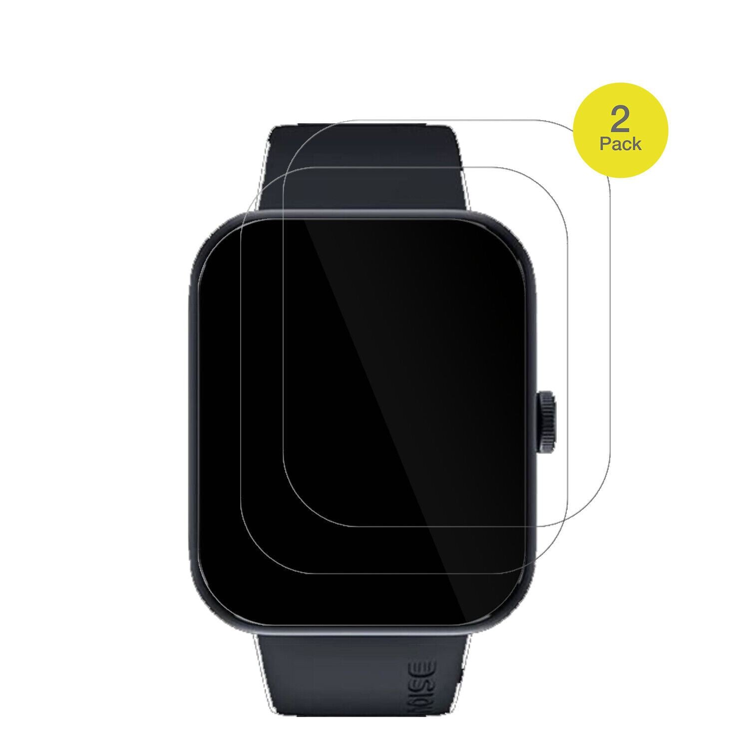 NoiseColorFit Pulse Go Buzz mit aufgebrachter dipos Displayschutzfolie, glasklare Darstellung ohne Einschränkungen