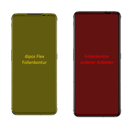 nubiaRed Magic 6 Pro mit aufgebrachter dipos Displayschutzfolie, glasklare Darstellung ohne Einschränkungen