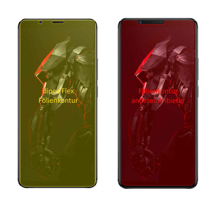 NubiaRed Magic Mars mit aufgebrachter dipos Displayschutzfolie, glasklare Darstellung ohne Einschränkungen