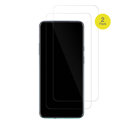 OnePlus7T Pro mit aufgebrachter dipos Displayschutzfolie, glasklare Darstellung ohne Einschränkungen