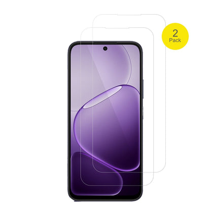 OppoK14 5G mit aufgebrachter dipos Displayschutzfolie, glasklare Darstellung ohne Einschränkungen