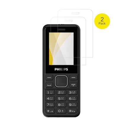 PhilipsE2103 mit aufgebrachter dipos Displayschutzfolie, glasklare Darstellung ohne Einschränkungen