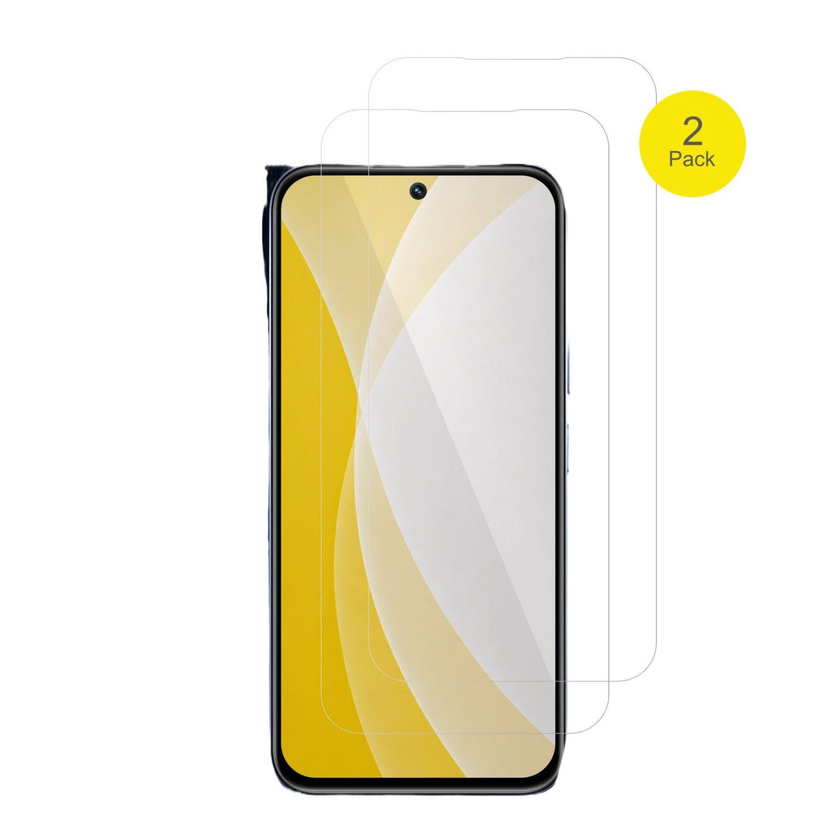 Realme15x mit aufgebrachter dipos Displayschutzfolie, glasklare Darstellung ohne Einschränkungen