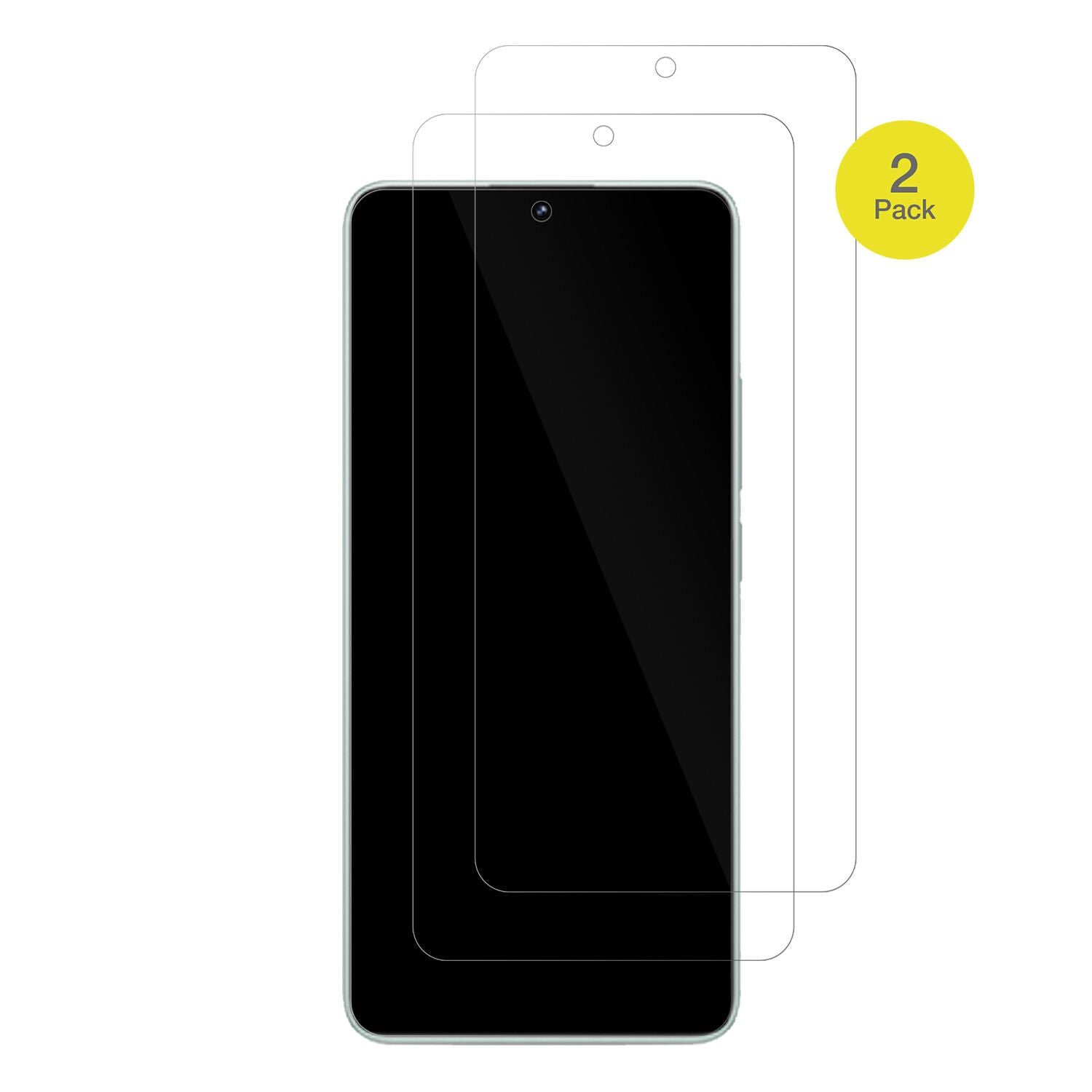 RedmiK70E mit aufgebrachter dipos Displayschutzfolie, glasklare Darstellung ohne Einschränkungen