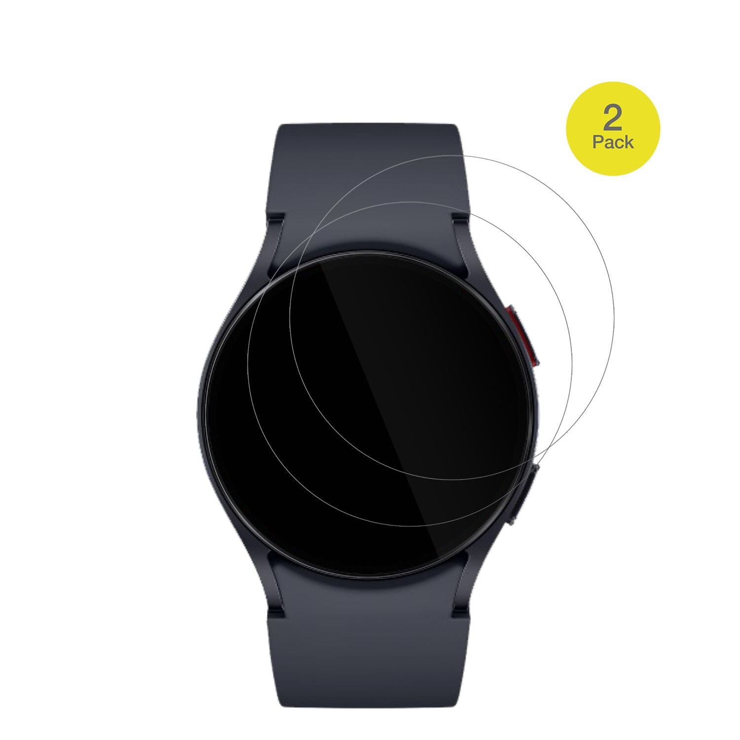 SamsungGalaxy Watch 6 40mm mit aufgebrachter dipos Displayschutzfolie, glasklare Darstellung ohne Einschränkungen
