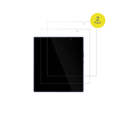 SamsungGalaxy Z Fold7 Innenseite mit aufgebrachter dipos Displayschutzfolie, glasklare Darstellung ohne Einschränkungen