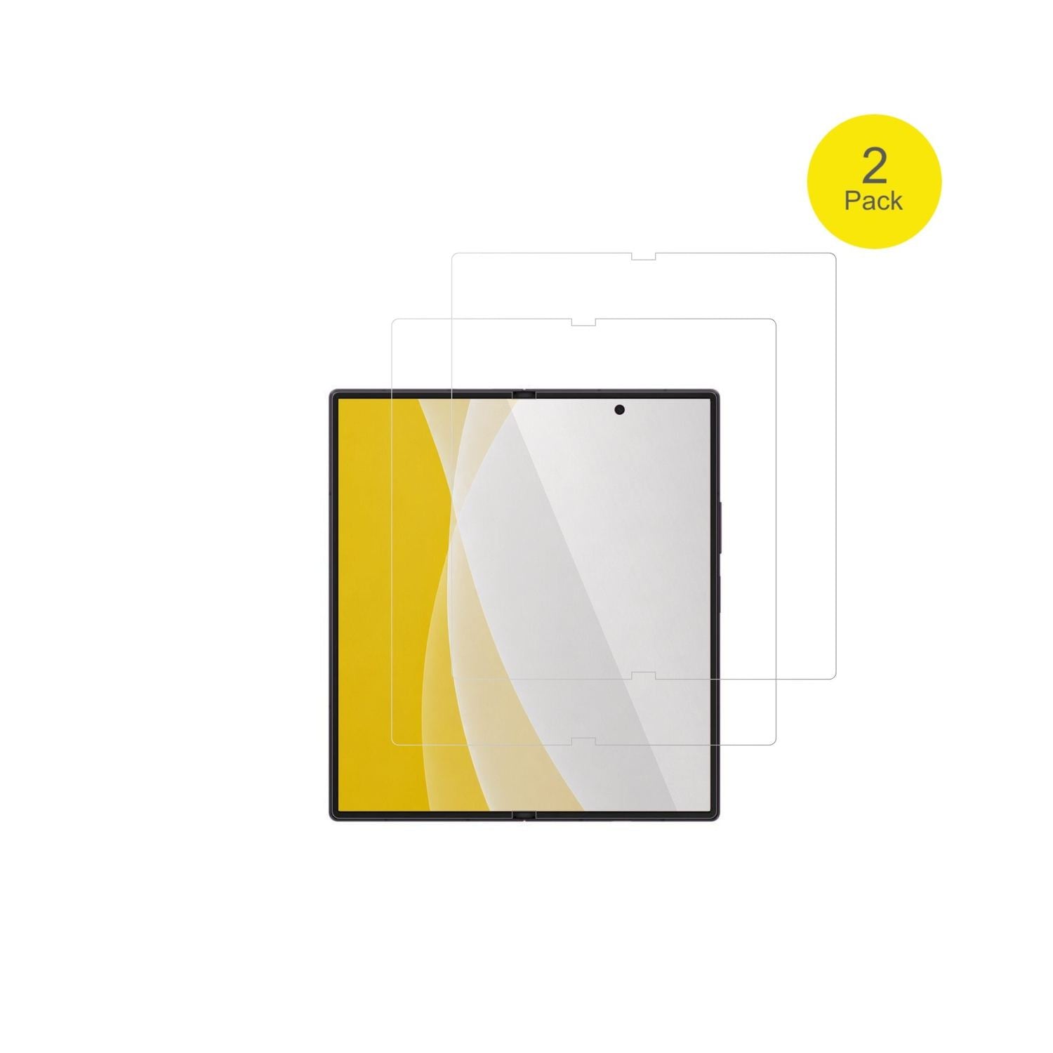 SamsungGalaxy Z Fold8 Ultra Innenseite mit aufgebrachter dipos Displayschutzfolie, glasklare Darstellung ohne Einschränkungen