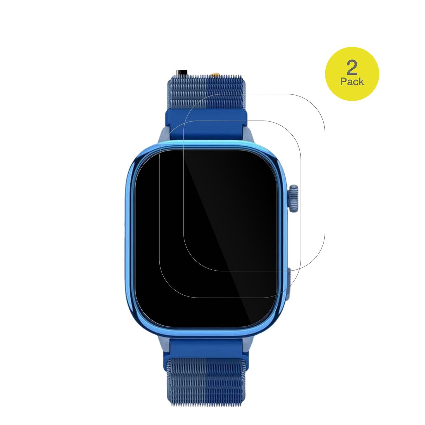 SanorumT40 4G Smartwatch mit aufgebrachter dipos Displayschutzfolie, glasklare Darstellung ohne Einschränkungen