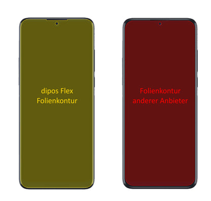 TCL20 SE mit aufgebrachter dipos Displayschutzfolie, glasklare Darstellung ohne Einschränkungen