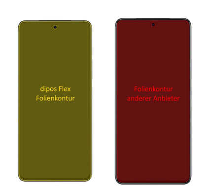 VivoiQOO Z5 mit aufgebrachter dipos Displayschutzfolie, glasklare Darstellung ohne Einschränkungen