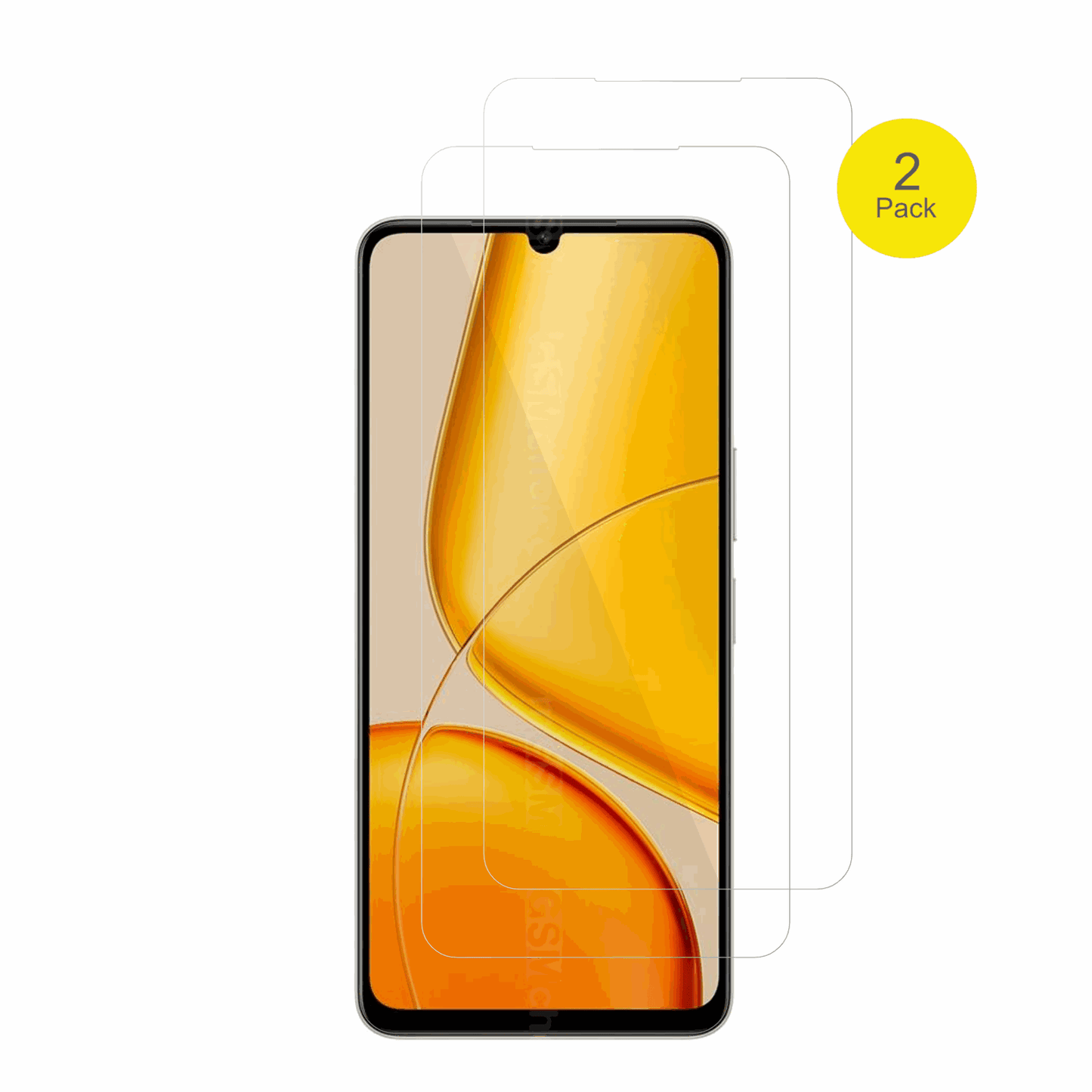 VivoY37 Plus mit aufgebrachter dipos Displayschutzfolie, glasklare Darstellung ohne Einschränkungen