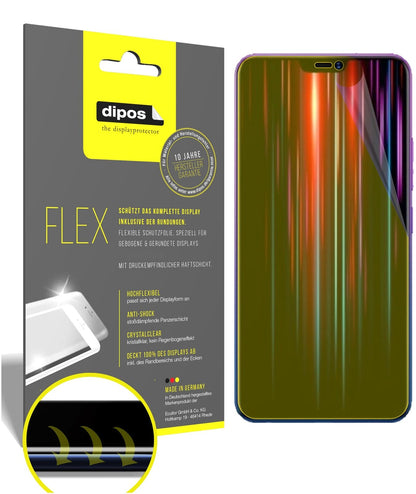 VivoZ1 Lite mit aufgebrachter dipos Displayschutzfolie, glasklare Darstellung ohne Einschränkungen