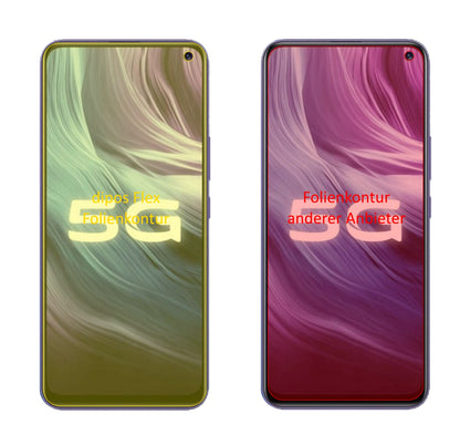 VivoZ6 5G mit aufgebrachter dipos Displayschutzfolie, glasklare Darstellung ohne Einschränkungen