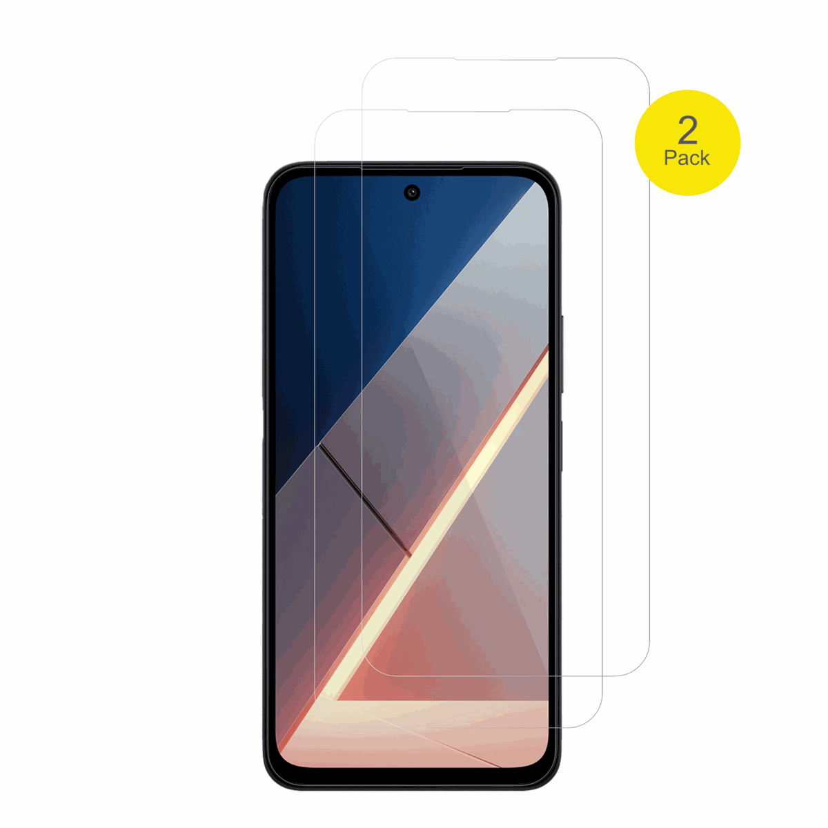 XiaomiPoco M8s mit aufgebrachter dipos Displayschutzfolie, glasklare Darstellung ohne Einschränkungen