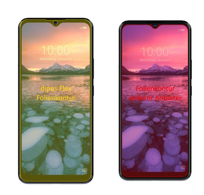 ZTEBlade 20 5G mit aufgebrachter dipos Displayschutzfolie, glasklare Darstellung ohne Einschränkungen