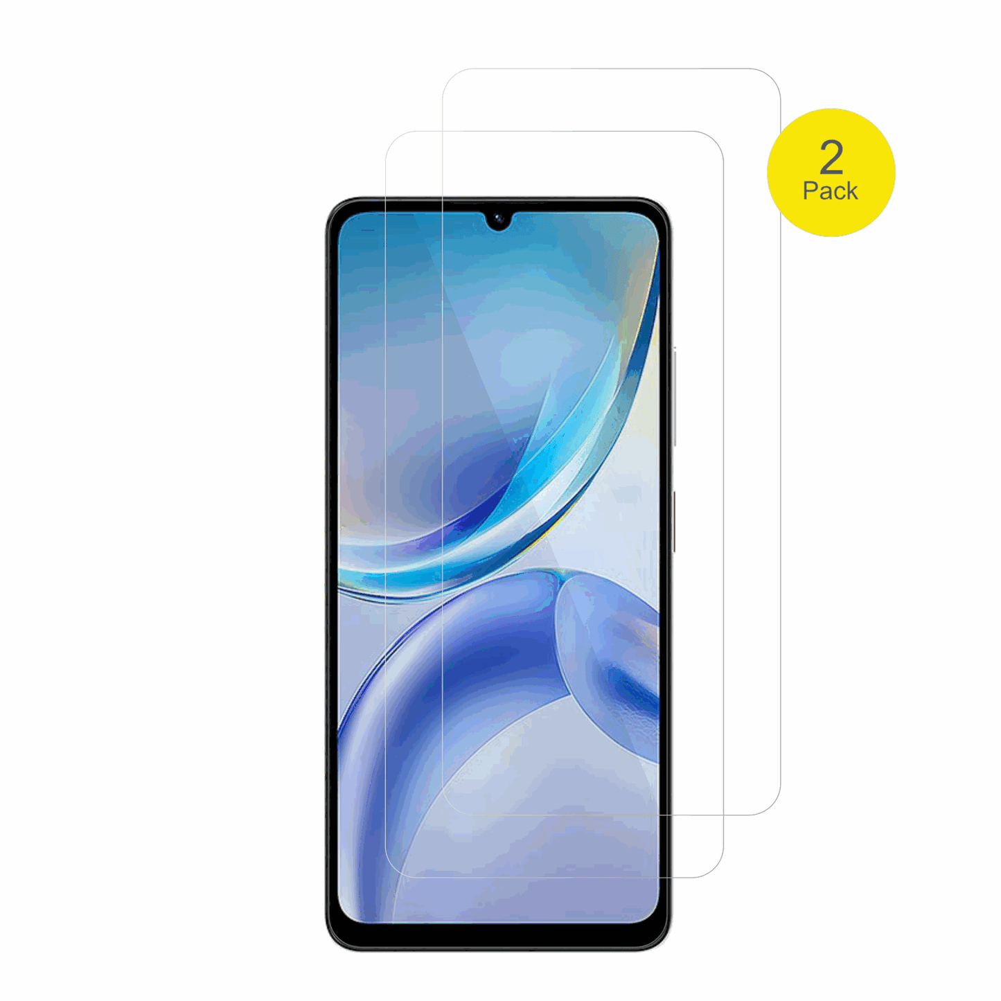 ZTEBlade A36 mit aufgebrachter dipos Displayschutzfolie, glasklare Darstellung ohne Einschränkungen