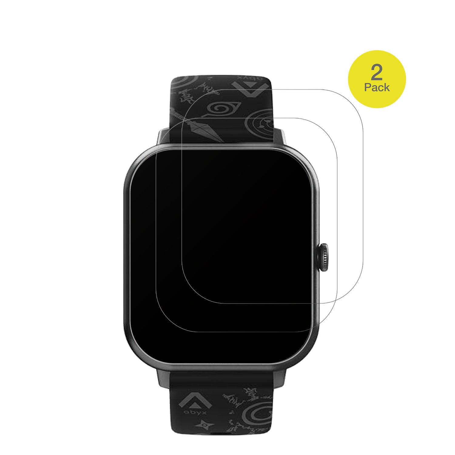 AbyxFIT Touch 3 1.83 Zoll mit aufgebrachter dipos Flex Schutzfolie, glasklare Darstellung ohne Einschränkungen