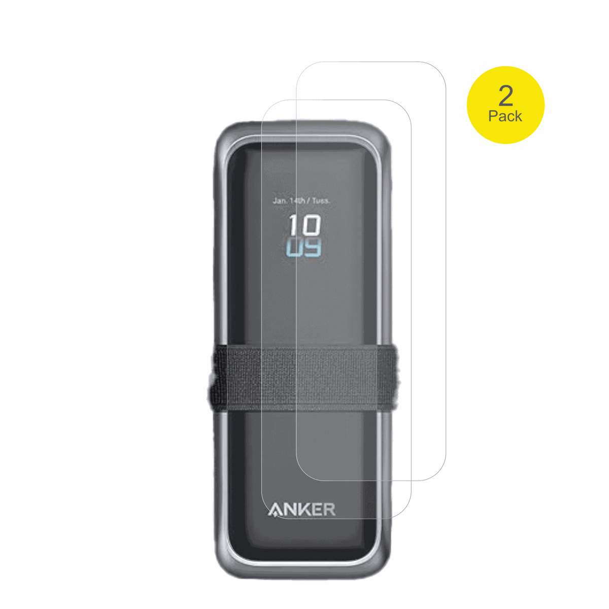 AnkerPrime 220 W mit aufgebrachter dipos Flex Schutzfolie, glasklare Darstellung ohne Einschr�nkungen