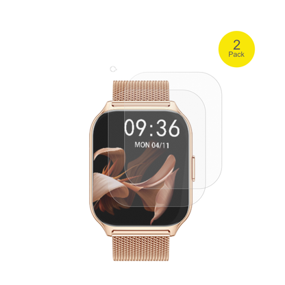 APAUKSmartwatch 2.01 Zoll mit aufgebrachter dipos Flex Schutzfolie, glasklare Darstellung ohne Einschränkungen