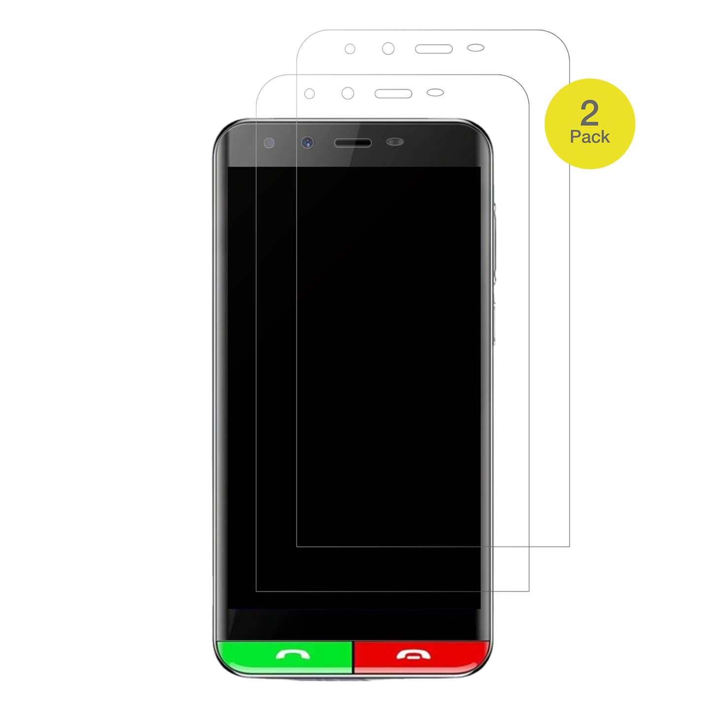 ArtfoneSmart 500 mit aufgebrachter dipos Flex Schutzfolie, glasklare Darstellung ohne Einschränkungen