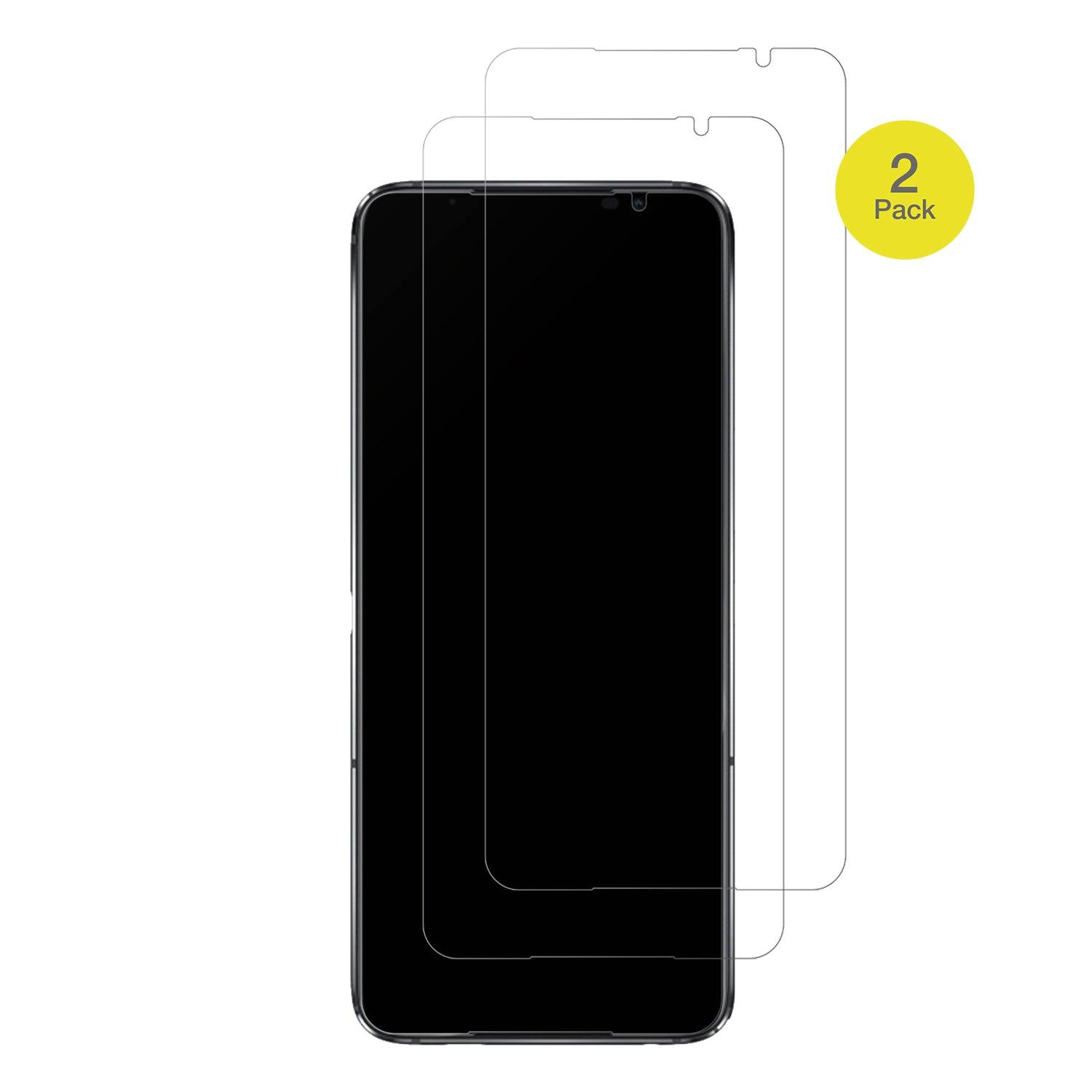 AsusROG Phone 6D mit aufgebrachter dipos Flex Schutzfolie, glasklare Darstellung ohne Einschränkungen