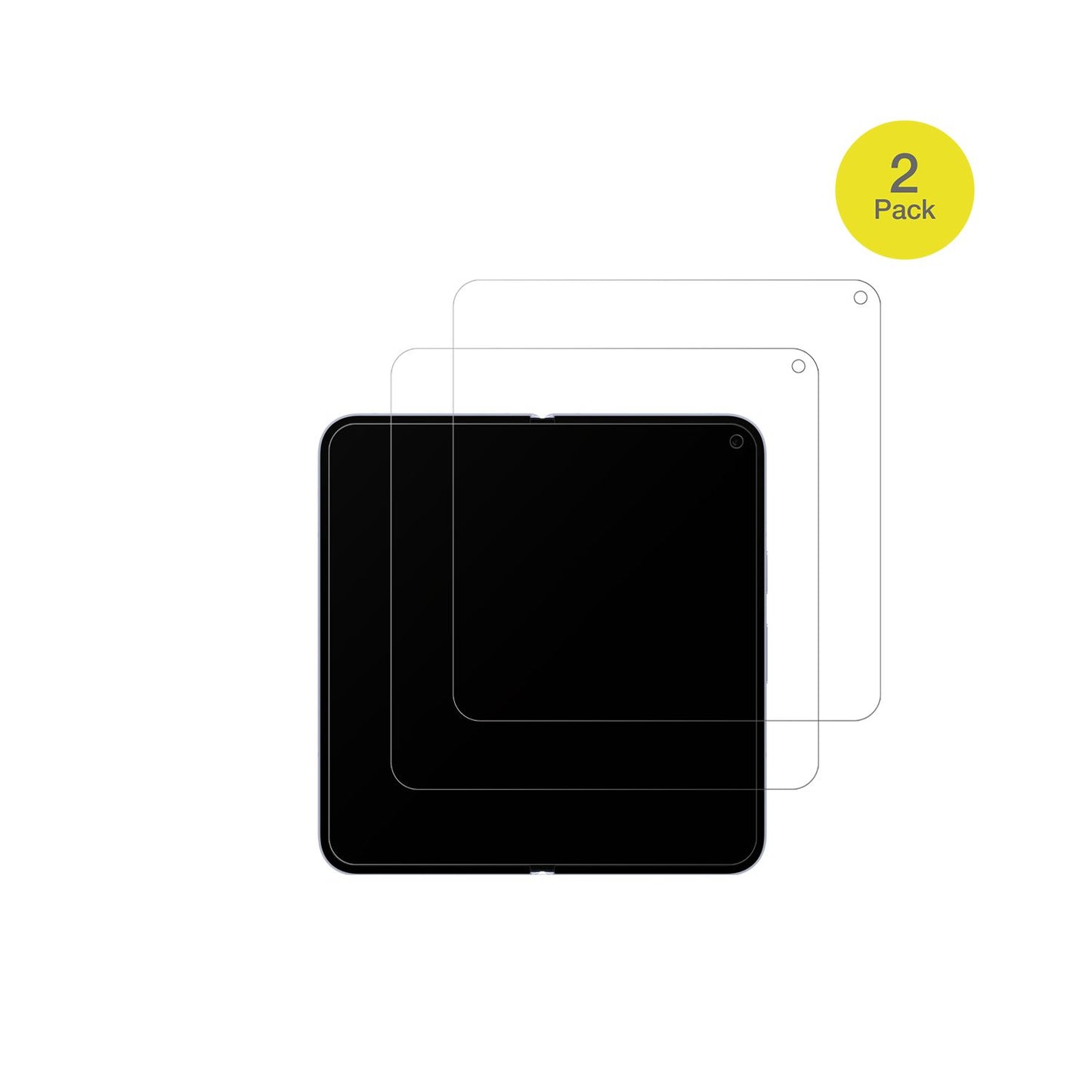 GooglePixel 10 Pro Fold Innenseite mit aufgebrachter dipos Flex Schutzfolie, glasklare Darstellung ohne Einschränkungen