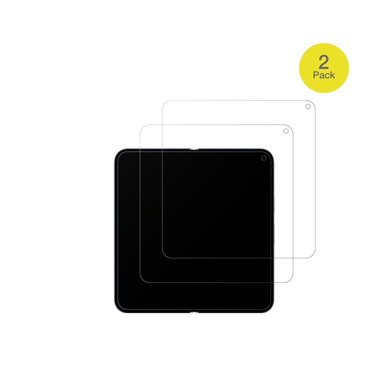 GooglePixel 10 Pro Fold Innenseite mit aufgebrachter dipos Flex Schutzfolie, glasklare Darstellung ohne Einschränkungen