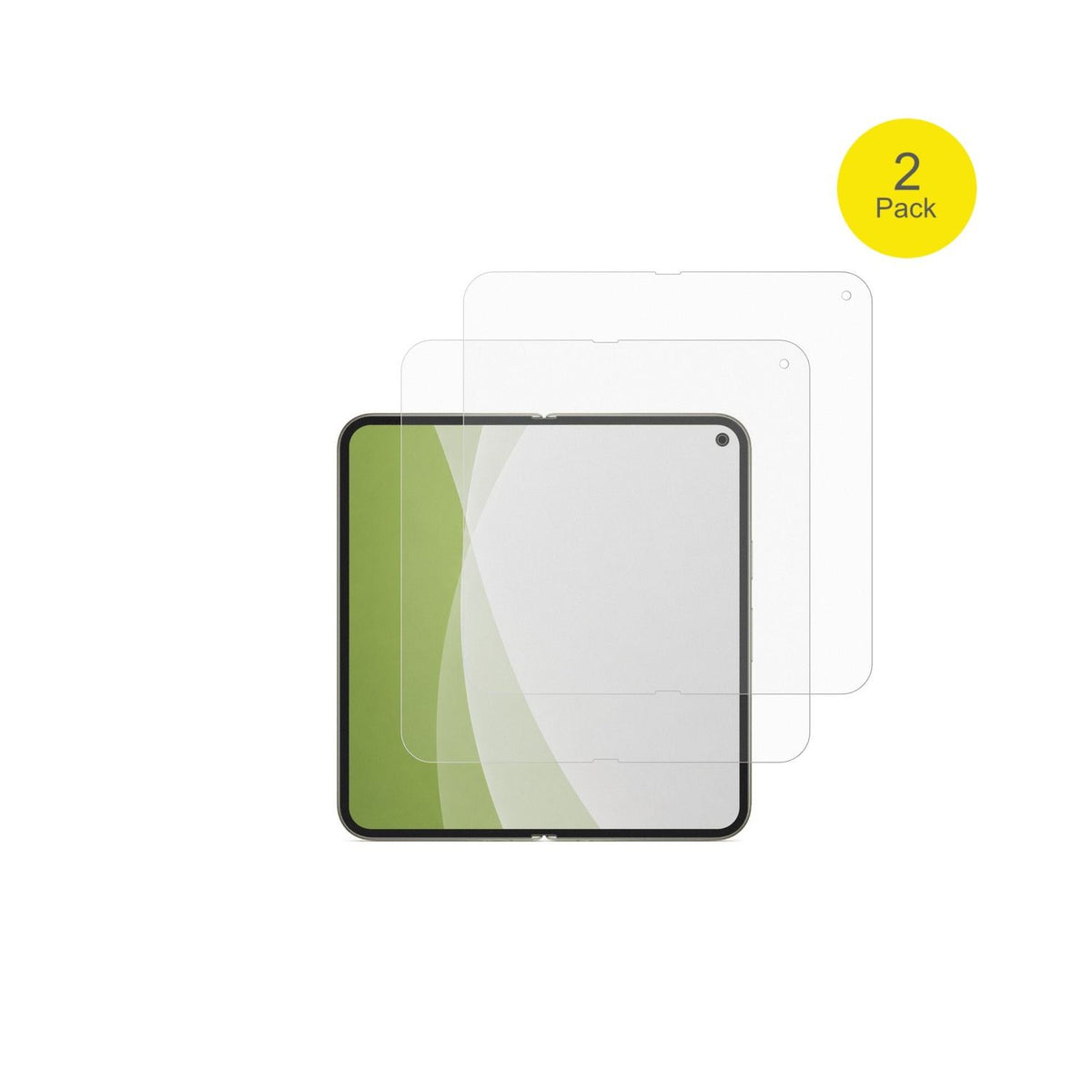 GooglePixel 11 Pro Fold Innenseite mit aufgebrachter dipos Flex Schutzfolie, glasklare Darstellung ohne Einschränkungen