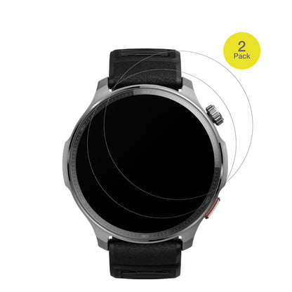 HuamiAmazfit Balance 2 XT mit aufgebrachter dipos Flex Schutzfolie, glasklare Darstellung ohne Einschränkungen