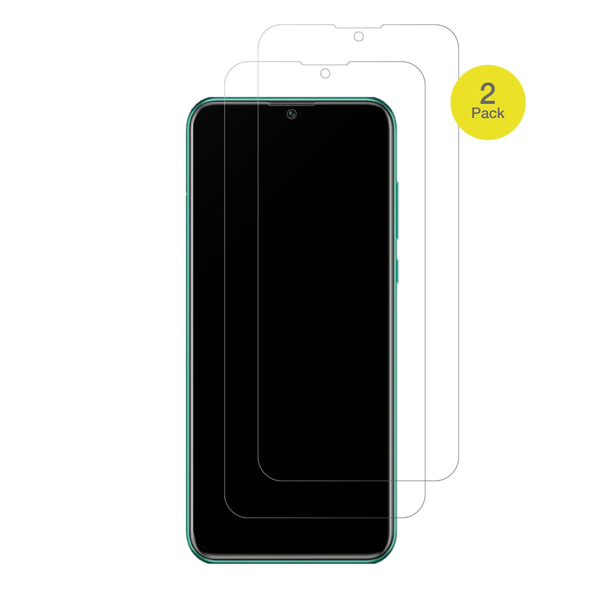 HuaweiEnjoy 50 Pro mit aufgebrachter dipos Flex Schutzfolie, glasklare Darstellung ohne Einschränkungen