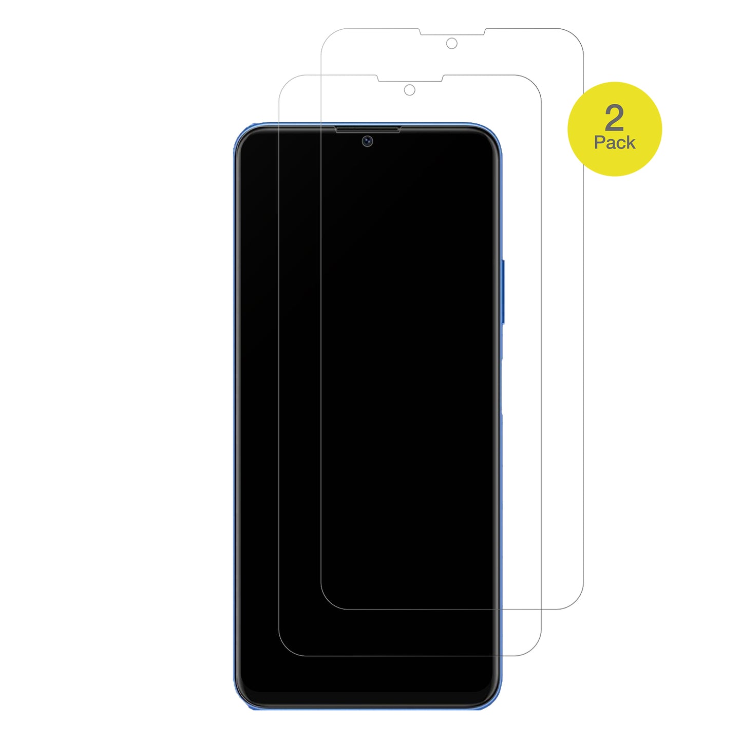 HUAWEIEnjoy 70z mit aufgebrachter dipos Flex Schutzfolie, glasklare Darstellung ohne Einschränkungen