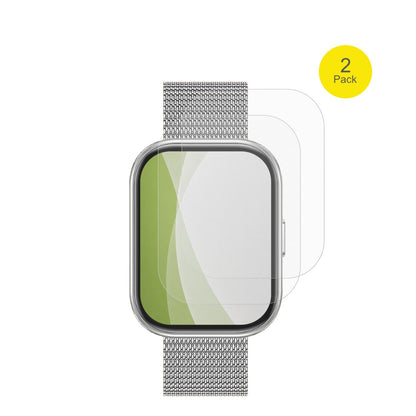 HXQHSTBGIW05 mit aufgebrachter dipos Flex Schutzfolie, glasklare Darstellung ohne Einschränkungen