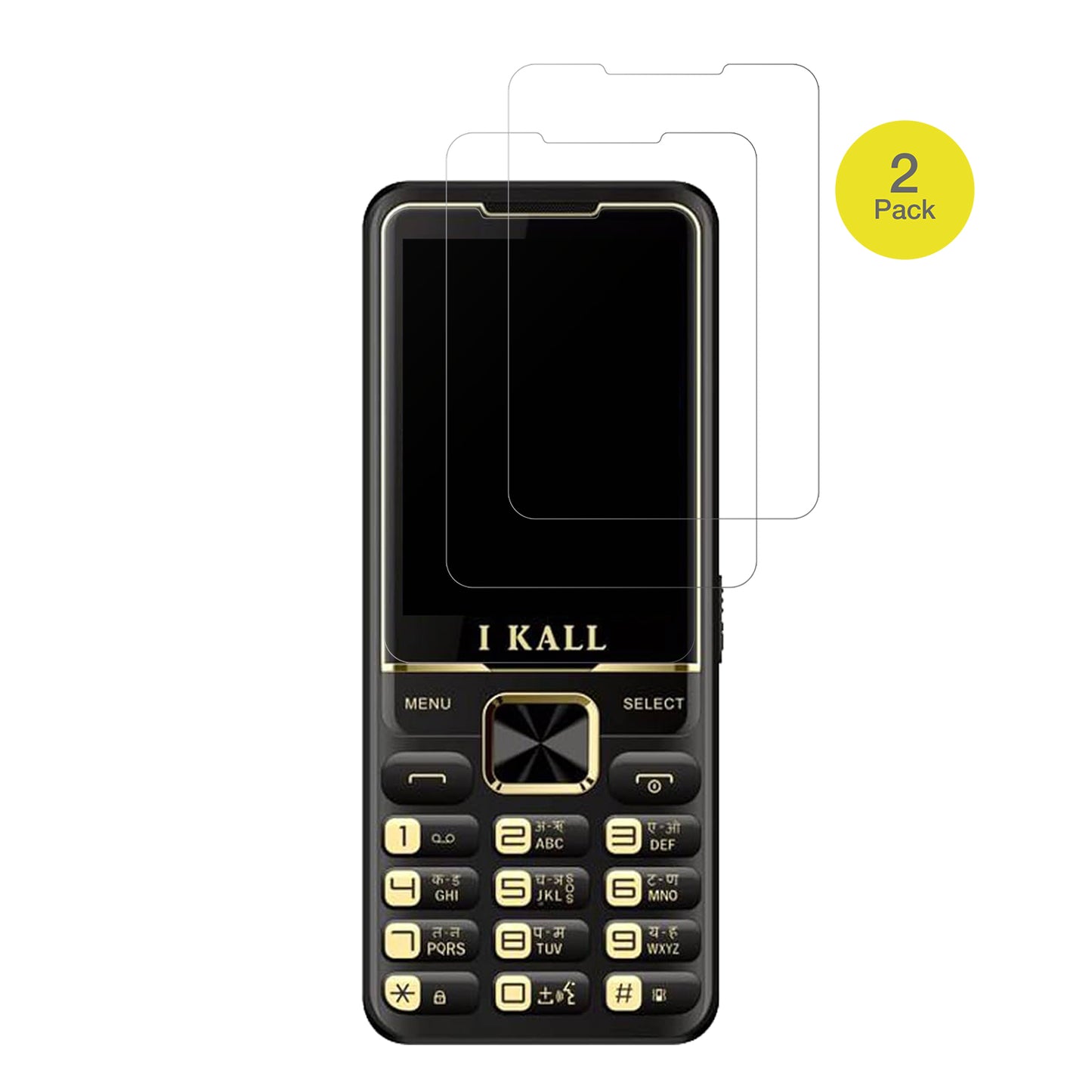 iKallK99 Pro mit aufgebrachter dipos Flex Schutzfolie, glasklare Darstellung ohne Einschränkungen