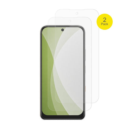 InfinixHot 70 Pro mit aufgebrachter dipos Flex Schutzfolie, glasklare Darstellung ohne Einschränkungen