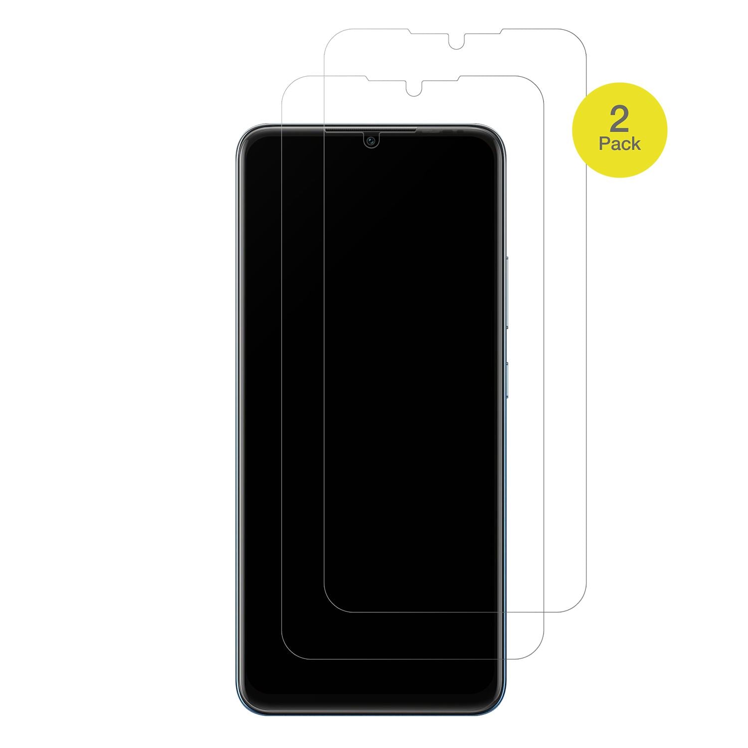 InfinixSmart 7 Plus mit aufgebrachter dipos Flex Schutzfolie, glasklare Darstellung ohne Einschränkungen